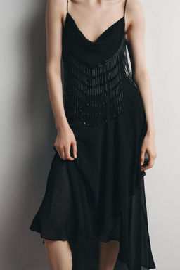 LIMITED EDITION BEADED MIDI DRESS - Zara фото 4