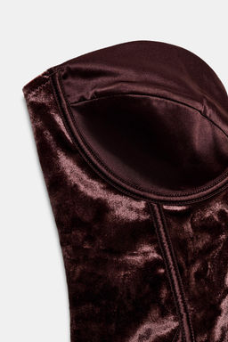 VELVET CORSET - Zara фото 8
