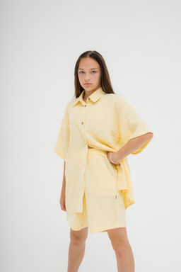 МУСЛИН ДВУХСЛОЙНЫЙ Женский костюм с рубашкой 100% ХЛОПОК - Knitka wear фото 8