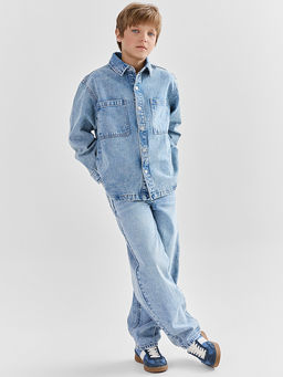 Куртка джинсовая для мальчиков оверсайз - Mark formelle фото 3