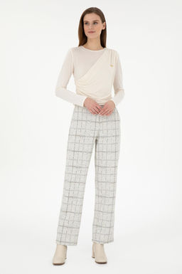 Женский кремовый свитшот Неожиданная скидка в корзине - U.s. polo assn фото 4