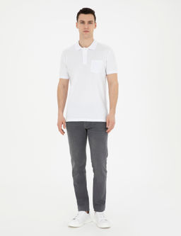 Beyaz Regular Fit Basic Ti__rt - Pierre cardin фото 11