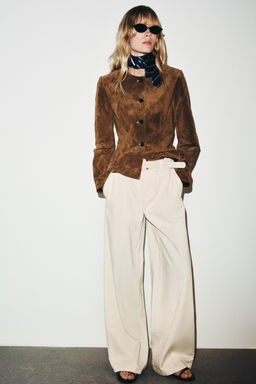 WIDE-LEG TROUSERS WITH BELT
