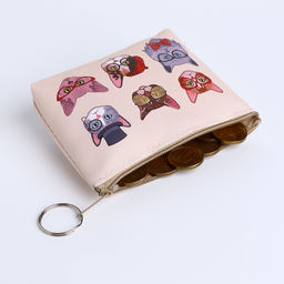 Цена за 2 шт. Кошелёк «Коты», монетница, на молнии, МИКС