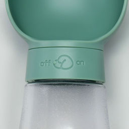 Поилка прогулочная 585 мл, зелёная - Пижон фото 4