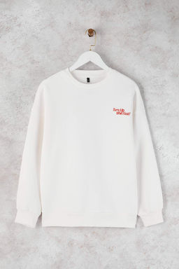 Teen Ekru Orme Sweatshirt TWOAW26SW00188