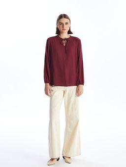 Ba?lamal? Yaka Kad?n Bluz