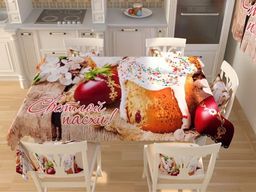 Скатерть Пасхальная коллекция 34 Габардин 145*145 см