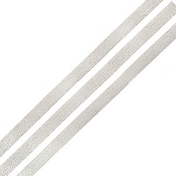 Резинка декоративная с прозрачными вставками Нейлон шир.050мм цв.серебро уп.30,5м