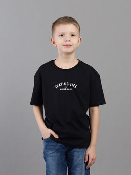 CRB wear / CSJB 64120-22K Футболка для мальчика,черный/Ex.Cherubino