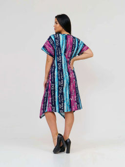 Платье женское, цвет зеленый голубой розовый