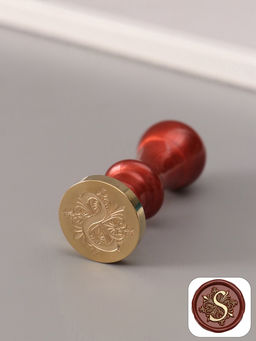 Печать для сургуча с пластиковой ручкой «Буква S на вензеле», 2.5×2.5×6.3 см