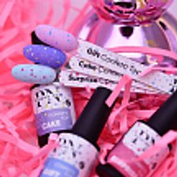 Confetti Top Cake матовый топ с цветными шестигранниками NEW - Patrisa nail фото 2