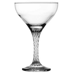 "Твист (Twist)" Бокал стеклянный 280мл, д10,5см, h16см, для шампанского, набор 6шт, цветная коробка, Pasabahce (Россия)