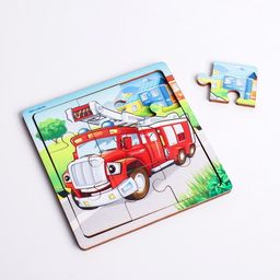 Пазл Пожарная машина, 9 деталей - Лесная мастерская фото 10