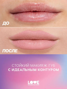 Love Generation Карандаш для губ гелевый Lip Pleasure тон 02 бежево-розовый  фото 7