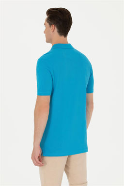 Мужская кобальтово-синяя базовая футболка - U.s. polo assn фото 5