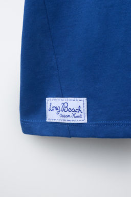 CAMISETA ESTAMPADO SOMBRILLA PLAYA / Azul - Zara фото 5