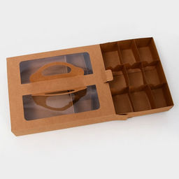 Коробка для кейк - попсов, 25×20×5 см, крафт