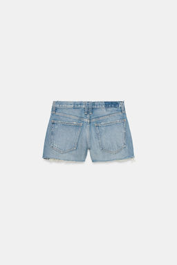 SHORTS DENIM TRF ROTOS TIRO MEDIO / Azul - Zara фото 7