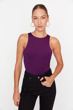Murdum Halter Yaka Vucuda Oturan Esnek Alttan C?tc?tl? Orme Body TWOSS20BD0044