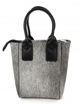 Сумка женская искусственная кожа DJ-CM 7105-BLACK/GREY, 1отд, плечевой ремень, черный/серый SALE 262236 - Adelia фото 7