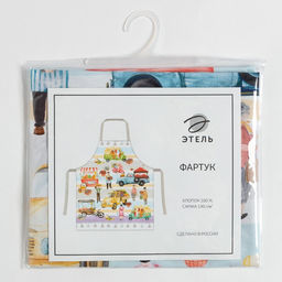 Фартук Этель Food market 70х60 см, 100% хлопок, саржа 190 г/м2  фото 10