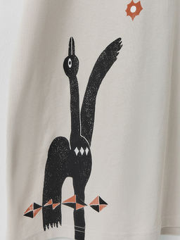 Футболка прямая мужская серая с принтом на спине - Mark formelle фото 9