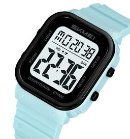 Часы наручные Skmei мужские электронные спортивные 2437light-blue