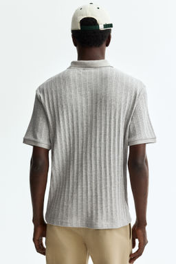 Polo en punto con textura Slim Fit - H&m фото 10