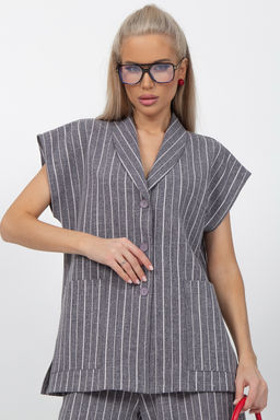 Брюки Орлеан (полоска/серый)