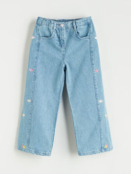 Beli Lastikli Nak??l? K?z ?ocuk Jean Pantolon
