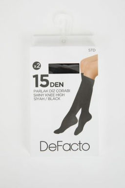 15 Den Fit Kad?n 2li Diz Alt? Corap