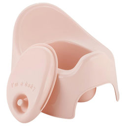 Lalababy Горшок детский пластмассовый Follow Me 28,5х23,7х18см, с высокой спинкой, розовый зефир, с крышкой (Россия)