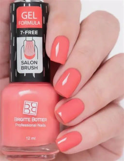 Brigitte Bottier укрепляющий лак для ногтей GEL NATURAL тон 09 нежно-розовый с шиммером