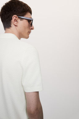 Polo en punto texturizado Slim Fit - H&m фото 4