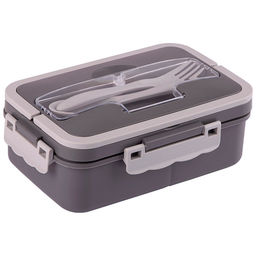 Ланч-бокс MIGLIORE, 3 отделения, 1000 мл (ложка, вилка в комплекте) арт.108188 /MALLONY/