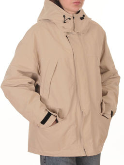 3090 BEIGE Куртка демисезонная женская (100 гр. холлофайбер)