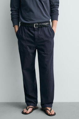 PANTAL?N STRAIGHT FIT LAVADO / Azul - Zara фото 2