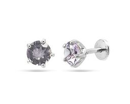 Серьги из серебра аметист, Ю-25003р