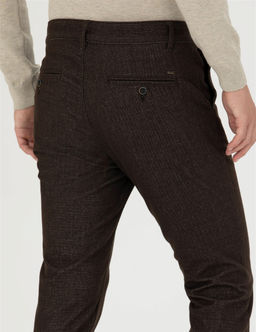 Kahverengi Slim Fit Kanvas Pantolon - Pierre cardin фото 7