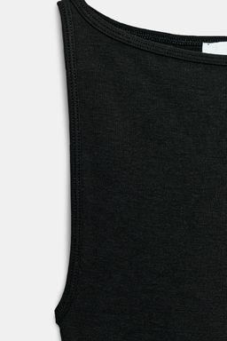 CAMISETA MINIMAL MANGA SISA / Negro - Zara фото 6