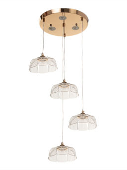 Люстра потолочный BayerLux Tanja, 28 Вт, LEd, 4000-6000К, золото, 63×41×42 см
