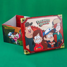 Подарочная коробка с крышкой, складная, 31×25.5×16 см, Гравити Фолз