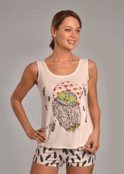 Пижама с шортами RELAX (молоко) - Ивановская трикотажная компания фото 2