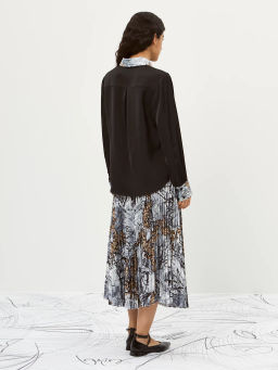 Блузка женская 12521-33087 black/gold