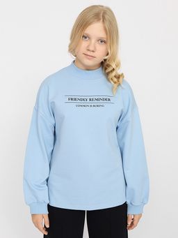 CRB wear/CWJG 63396-43-346 Джемпер для девочки,голубой/Ex.Cherubino