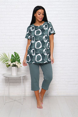 Костюм с бриджами (00983, зеленый) - Плиона фото 4