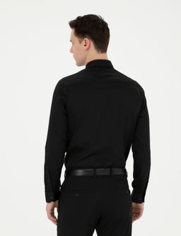 Siyah Slim Fit Uzun Kollu Basic G_mlek - Pierre cardin фото 12