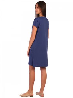 Т0207 Туника женская кулирка индиго - АстраТекстиль фото 3